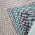 En gros, belle laine rose en tweed tissu de fil fantaisie enget en polyester tissu
